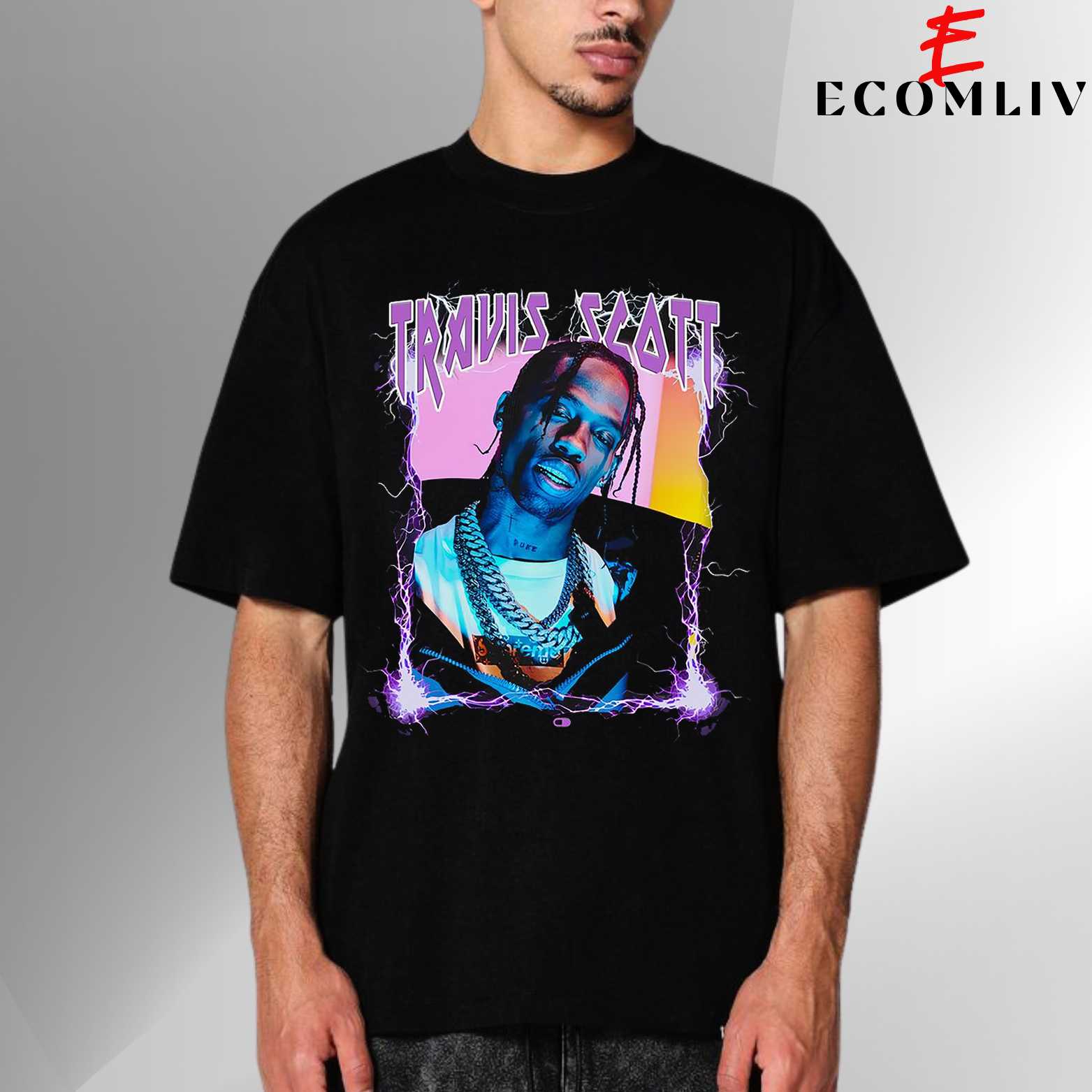 Travis Scott Graphic Tee, Unisex Rap Star Shirt, Hip Hop Concert Merch